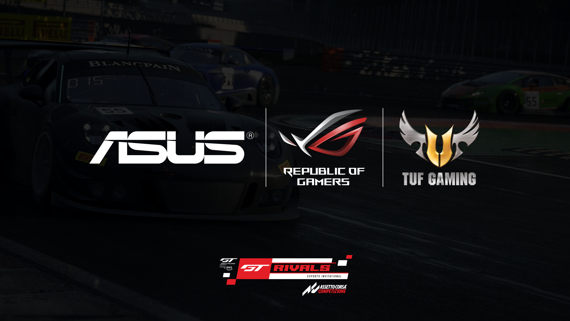 Asus Republic Of Gamers And Tuf Gaming Named Official Hardware Partner Of Sro Gt Rivals Esports Invitational Gt World Challenge America
