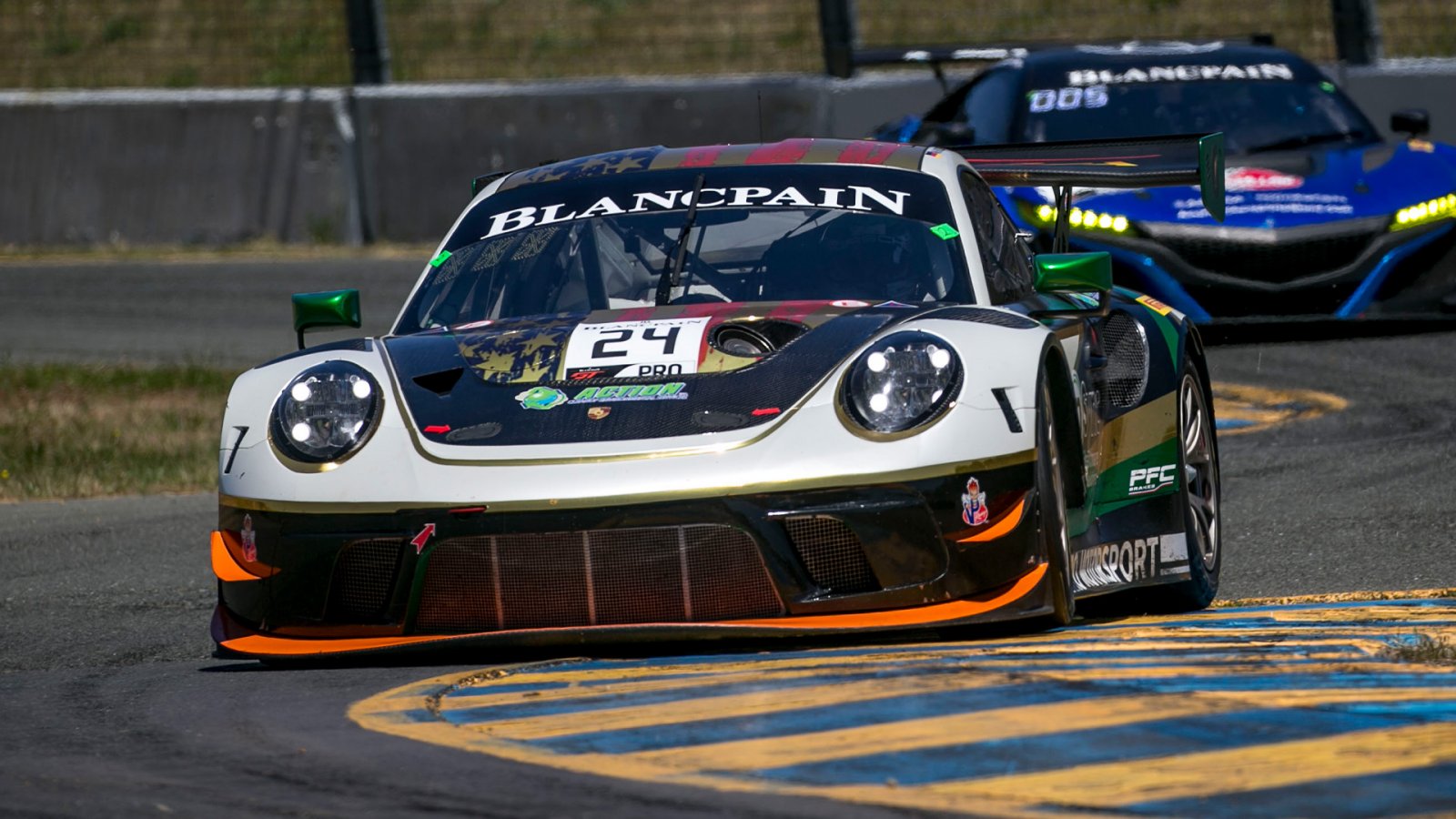 Porsche/Holzer Top Blancpain GT World Challenge America Practice 1 Charts at Sonoma Raceway