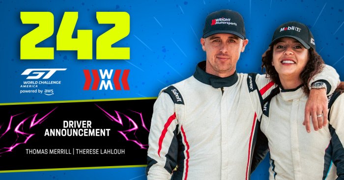 Thomas Merrill to partner Therese Lahlouh in 2026 GT World Challenge America