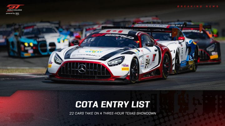 GT World Challenge America Rides Off to COTA for Home Race Showdown