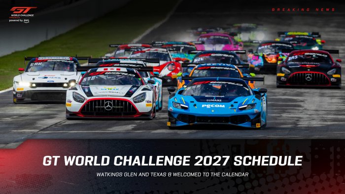 SRO America Unveils 2027 Calendar with New Venue and Exciting Update