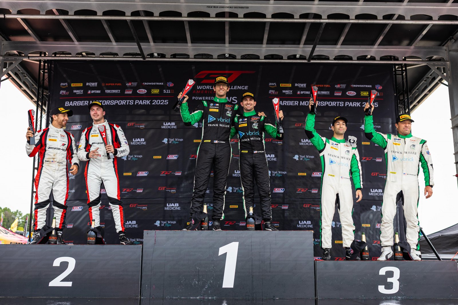 Random Vandals Racing, Turner Motorsport, Dollahite Racing Victorious in GT World Alabama Race 1 at Barber