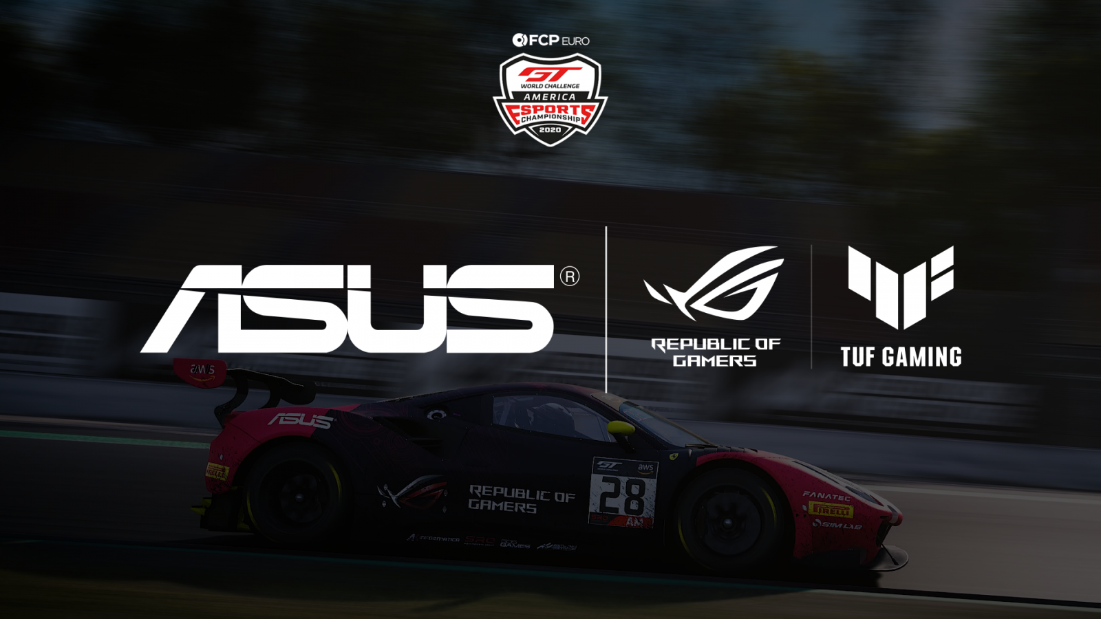 ASUS Republic of Gamers and TUF Gaming Rejoin Season 2 as Official Hardware Partner of FCP Euro GT World Challenge America Esports Championship