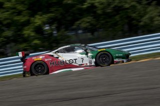 #7 Ferrari 488 GT3 of Martin Fuentes and Caeser Bacarella, Squadra Corse Garage Italia, Watkins Glen World Challenge America, Watkins Glen NY
 | SRO Motorsports Group