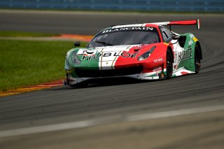 #7 Ferrari 488 GT3 of Martin Fuentes and Caeser Bacarella, Squadra Corse Garage Italia, Watkins Glen World Challenge America, Watkins Glen NY
 | SRO Motorsports Group