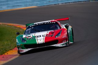 #7 Ferrari 488 GT3 of Martin Fuentes and Caeser Bacarella, Squadra Corse Garage Italia, Watkins Glen World Challenge America, Watkins Glen NY
 | Regis Lefebure/SRO
                                      