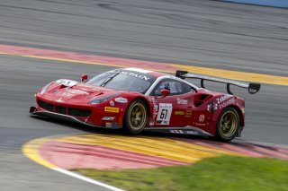 #61 Ferrari 488 GT3 of Daniel Serra and Toni Vilander, R. Ferri Motorsport, Watkins Glen World Challenge America, Watkins Glen NY
 | Brian Cleary/SRO
