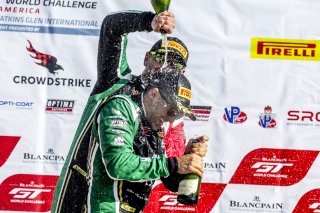 #7 Ferrari 488 GT3 of Martin Fuentes and Caeser Bacarella, Squadra Corse Garage Italia, Watkins Glen World Challenge America, Watkins Glen NY
 | Brian Cleary/SRO
