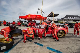 #61 Ferrari 488 GT3 of Daniel Serra and Toni Vilander, R. Ferri Motorsport, Watkins Glen World Challenge America, Watkins Glen NY
 | Regis Lefebure/SRO
                                      
