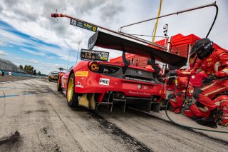 #61 Ferrari 488 GT3 of Daniel Serra and Toni Vilander, R. Ferri Motorsport, Watkins Glen World Challenge America, Watkins Glen NY
 | Regis Lefebure/SRO
                                      