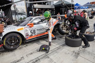 #58 Porsche 911 GT3 R (991) of Patrick Long and Scott Hargrove, Wright Motorsports, Watkins Glen World Challenge America, Watkins Glen NY
 | Regis Lefebure/SRO
                                      