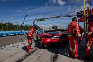#61 Ferrari 488 GT3 of Daniel Serra and Toni Vilander, R. Ferri Motorsport, Watkins Glen World Challenge America, Watkins Glen NY
 | Regis Lefebure/SRO
                                      