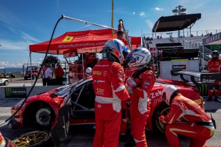 #61 Ferrari 488 GT3 of Daniel Serra and Toni Vilander, R. Ferri Motorsport, Watkins Glen World Challenge America, Watkins Glen NY
 | Regis Lefebure/SRO
                                      