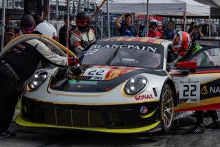 #22 Porsche 911 GT3 R (991) of Billy Johnson and Daniel Morad, Alegra Motorsports, Watkins Glen World Challenge America, Watkins Glen NY
 | Regis Lefebure/SRO
                                      