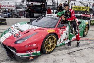 #7 Ferrari 488 GT3 of Martin Fuentes and Caeser Bacarella, Squadra Corse Garage Italia, Watkins Glen World Challenge America, Watkins Glen NY
 | Brian Cleary/SRO
  