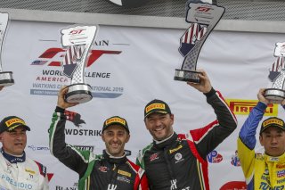 #7 Ferrari 488 GT3 of Martin Fuentes and Caeser Bacarella, Squadra Corse Garage Italia, Watkins Glen World Challenge America, Watkins Glen NY
 | Brian Cleary/SRO
  