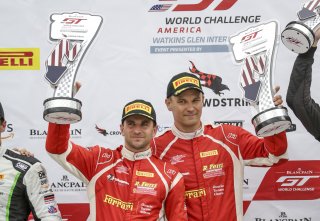 #61 Ferrari 488 GT3 of Daniel Serra and Toni Vilander, R. Ferri Motorsport, Watkins Glen World Challenge America, Watkins Glen NY
 | Brian Cleary/SRO
  