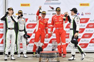 #61 Ferrari 488 GT3 of Daniel Serra and Toni Vilander with R. Ferri Motorsport

Watkins Glen World Challenge America , Watkins Glen NY

Alvaro Parente and Andy Soucek

Rodrigo Baptista and Maxime Soulet | Gavin Baker/SRO
