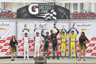 #7 Ferrari 488 GT3 of Martin Fuentes and Caeser Bacarella with Squadra Corse Garage Italia

Watkins Glen World Challenge America , Watkins Glen NY

Christopher Cagnazzi and Anthony Lazzaro

Naoto Takeda and Takuya Shairasaka | Gavin Baker/SRO

