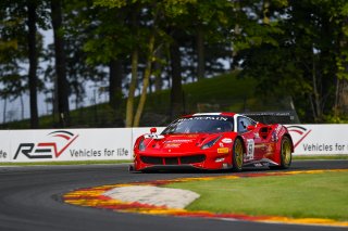 #61 Ferrari 488 GT3 of Daniel Serra and Toni Vilander with R. Ferri Motorsport

Road America World Challenge America , Elkhart Lake WI | Gavin Baker/SRO
