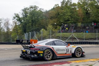 #58 Porsche 911 GT3R (991), Scott Hargrove, Patrick Long, Wright Motorsports, SRO GT World Challenge America, Road America, September 2019. | Brian Cleary/SRO Motorsports Group