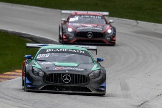 #04 Mercedes AMG GT3, George Kurtz, Colin Braun, DXDT Racing, #63 Mercedes AMG GT3, David Askew, Ryan Dalziel, SRO GT World Challenge America, Road America, September 2019. | Brian Cleary/SRO Motorsports Group