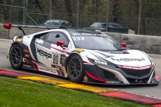#80 Acura NSX, Martin Barkey, Kyle Marcelli, Racers Edge Motorsports, SRO GT World Challenge America, Road America, September 2019. | Brian Cleary/SRO Motorsports Group