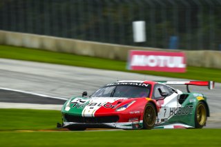 #7 Ferrari 488 GT3 of Martin Fuentes and Mark Issa with Squadra Corse Garage Italia

Road America World Challenge America , Elkhart Lake WI | Gavin Baker/SRO
