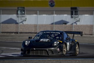 #38 Porsche 911 GT3R (991), Kevan Millstein, Alex Baron, K2R Motorsports, Blancpain GT World Challenge  America, Las Vegas, October 2019.
 | Brian Cleary/SRO