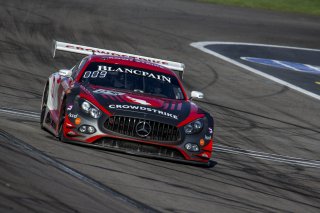 #04 Mercedes AMG GT3, George Kurtz, Colin Braun, DXDT Racing, Blancpain GT World Challenge  America, Las Vegas, October 2019.
 | Brian Cleary/SRO