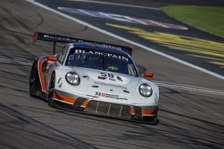 #58 Porsche 911 GT3R (991), Scott Hargrove, Patrick Long, Wright Motorsports, Blancpain GT World Challenge  America, Las Vegas, October 2019.
 | Brian Cleary/SRO