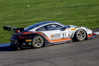 #91 Porsche 911 GT3R (991), Anthony Imperator, Matt Campbell, Wright Motorsports, Blancpain GT World Challenge  America, Las Vegas, October 2019.
 | Brian Cleary/SRO