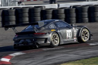 #38 Porsche 911 GT3R (991), Kevan Millstein, Alex Baron, K2R Motorsports, Blancpain GT World Challenge  America, Las Vegas, October 2019.
 | Brian Cleary/SRO