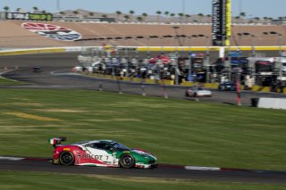 #7 Ferrari 488 GT3, Renger van der Zande, Martin Fuentes, Squadra Corse, Blancpain GT World Challenge  America, Las Vegas, October 2019.
 | Brian Cleary/SRO