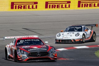 #04 Mercedes AMG GT3, George Kurtz, Colin Braun, DXDT Racing, Blancpain GT World Challenge  America, Las Vegas, October 2019.
 | Brian Cleary/SRO