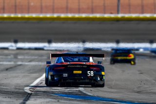 #58 Porsche 911 GT3 R (991) of Patrick Long and Scott Hargrove with Wright Motorsports

2019 Blancpain GT World Challenge America - Las Vegas, Las Vegas NV | Gavin Baker/SRO
