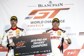 #80 Acura NSX, Martin Barkey, Kyle Marcelli, Racers Edge Motorsports, Blancpain GT World Challenge  America, Las Vegas, October 2019.
 | Brian Cleary/SRO