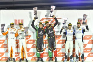 #7 Ferrari 488 GT3 of Martin Fuentes and Renger Van Der Zande with Squadra Corse Garage Italia

Anthony Imperato and Matt Campbell

Mike Hedlund  and Dane Cameron

2019 Blancpain GT World Challenge America - Las Vegas, Las Vegas NV | Gavin Baker/SRO
