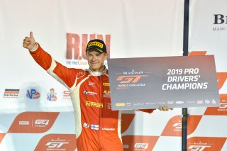 #61 Ferrari 488 GT3 of  Toni Vilander with R. Ferri Motorsport

2019 Blancpain GT World Challenge America - Las Vegas, Las Vegas NV | Gavin Baker/SRO
