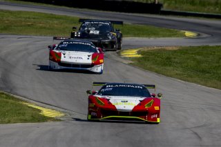 #19, Ferrari 488 GT3, Christopher Cagnazzi and Brian Kaminskey, GT SprintX, VIRginia International Raceway, Alton VA
 | Brian Cleary/SRO
