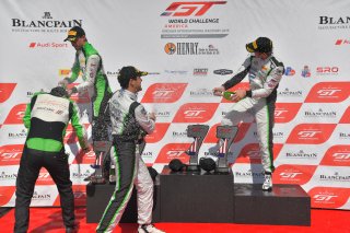 #9 Bentley Continental GT3 of Alvaro Parente and Andy Soucek 

#61 Ferrari 488 GT3 of Miguel Molina and Toni Vilander

#24 Porsche 911 GT3 R (991) of Wolf Henzler \x24 #5\

VIRginia International Raceway, Alton VA | Gavin Baker/SRO
