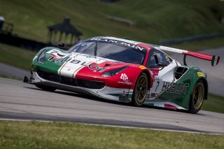 #7, Ferrari 488 GT3, Martin Fuentes and Caeser Bacarella, GT SprintX, VIRginia International Raceway, Alton VA
 | Brian Cleary/SRO
