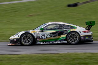 #24, Porsche 911 GT3 R (991), Wolf Henzler and Marco Holzer, GT SprintX, VIRginia International Raceway, Alton VA
 | Brian Cleary/SRO
