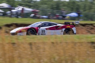 #99, Ferrari 488 GT3, Alfred Caiola and Matt Plumb, GT SprintX, VIRginia International Raceway, Alton VA
 | Brian Cleary/SRO
