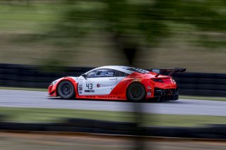 #43, Acura NSX, Bret Curtis and Dane Cameron, GT SprintX, VIRginia International Raceway, Alton VA
 | Brian Cleary/SRO

