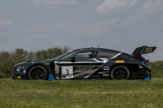 #3, Bentley Continental GT3, Rodrigo Baptista and Maxime Soulet, GT SprintX, VIRginia International Raceway, Alton VA
 | Brian Cleary/SRO
