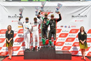#7 Ferrari 488 GT3 of Martin Fuentes and Caeser Bacarella 

#19 Ferrari 488 GT3 of Christopher Cagnazzi and Brian Kaminskey

VIRginia International Raceway, Alton VA | Gavin Baker/SRO
