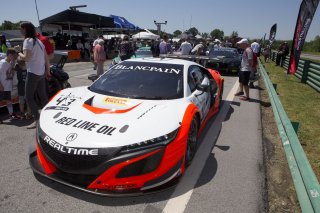 #43, Acura NSX, Bret Curtis and Dane Cameron, GT SprintX, VIRginia International Raceway, Alton VA
 | Brian Cleary/SRO
