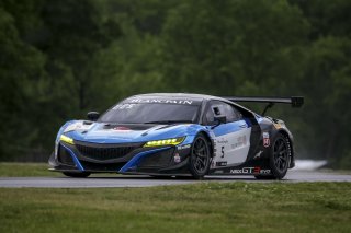 #5 Acura NSX of Ryan Eversley and Till Bechtolsheimer 

VIRginia International Raceway, Alton VA                                | SRO Motorsports Group