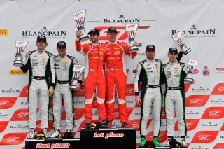 #61 Ferrari 488 GT3 of Miguel Molina and Toni Vilander, Alvaro Parente, and Andy Soucek, Rodrigo Baptista, and Maxime Soulet

Castrol Victoria Day SpeedFest Weekend, Clarington ON | Gavin Baker/SRO
